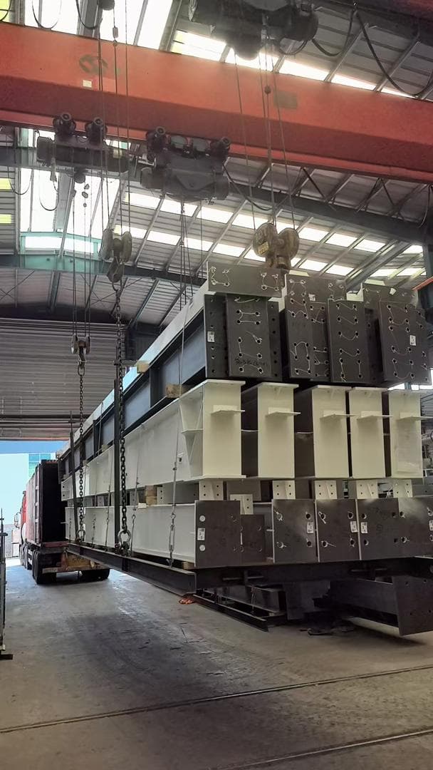 Vigas principales — pre-ensamblaje